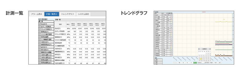 ユーザーインターフェース画面(固定カメラタイプ)